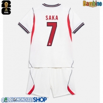 Maglie da calcio Inghilterra Bukayo Saka #7 Prima Maglia Bambino Mondiali 2026  Manica Corta (+ Pantaloni corti)